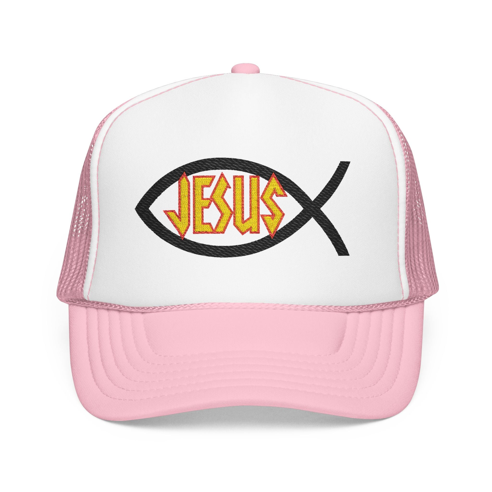 Embroidered Jesus Trucker Hat
